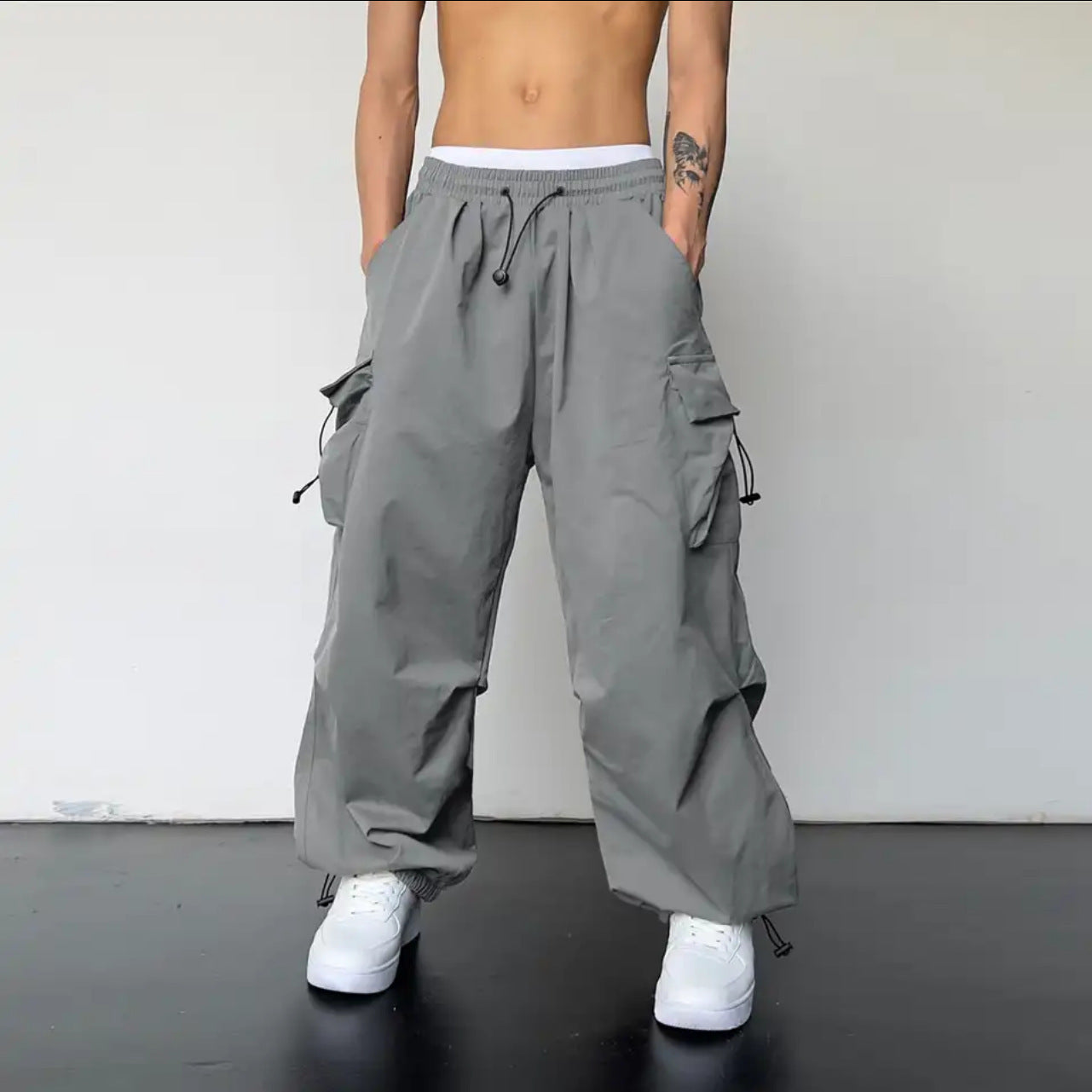 Men's High-Waisted Cargo Pants