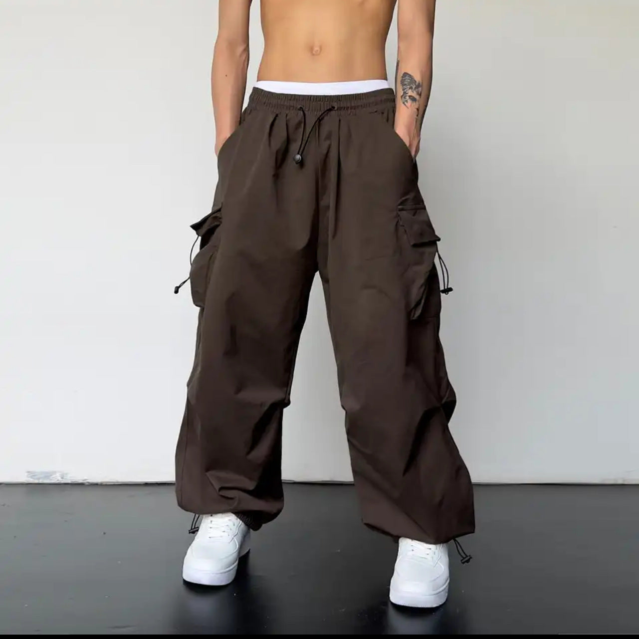 Men's High-Waisted Cargo Pants