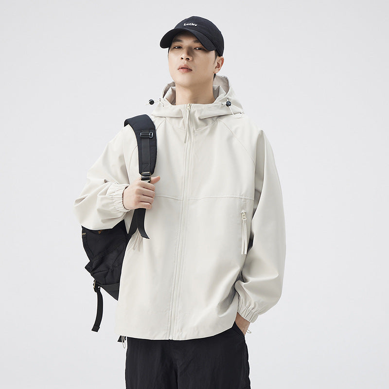 Mens Corduroy Hooded Jacket