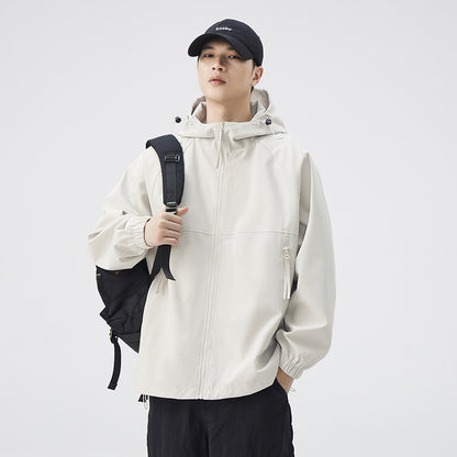 Mens Corduroy Hooded Jacket