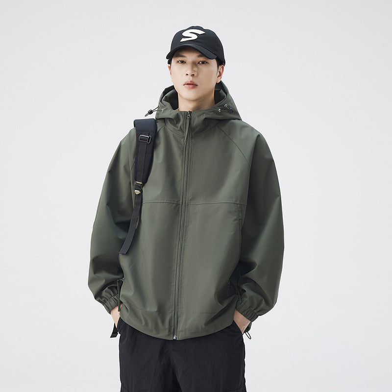 Mens Corduroy Hooded Jacket