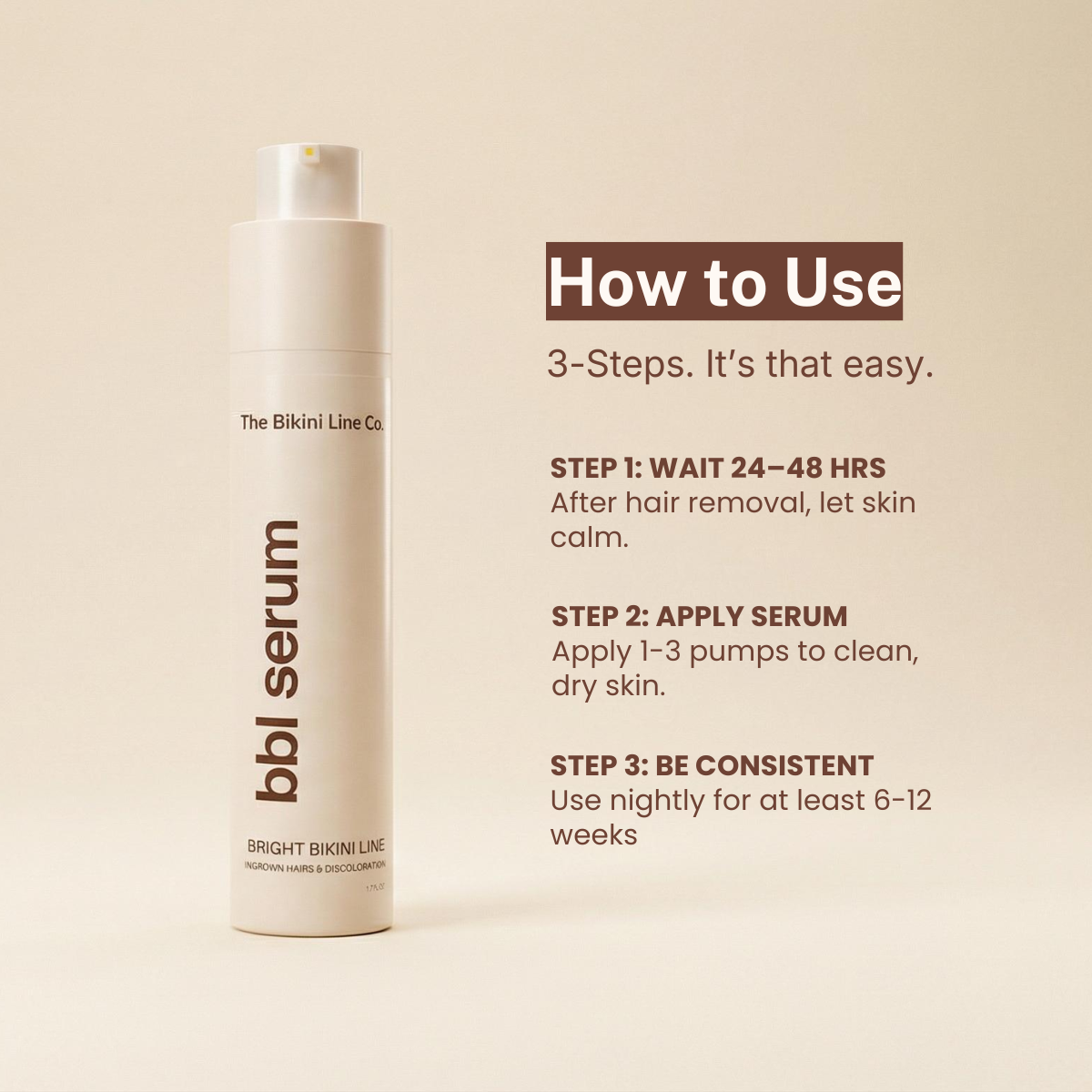BBL Serum - 3-in-1 Bikini Line Serum