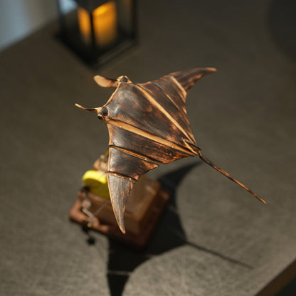 Handcrafted Wooden Manta Ray