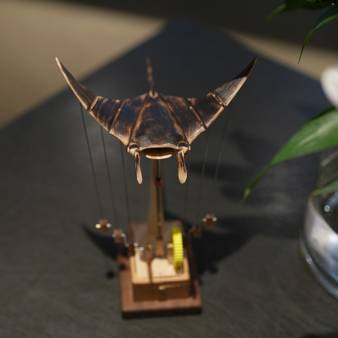 Handcrafted Wooden Manta Ray