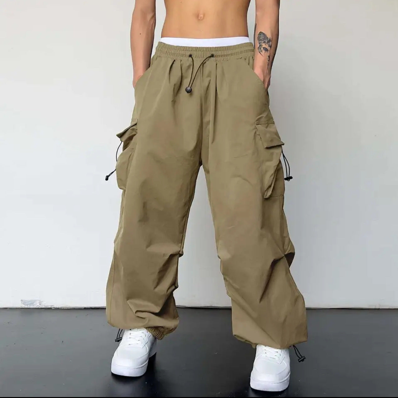 Men's High-Waisted Cargo Pants